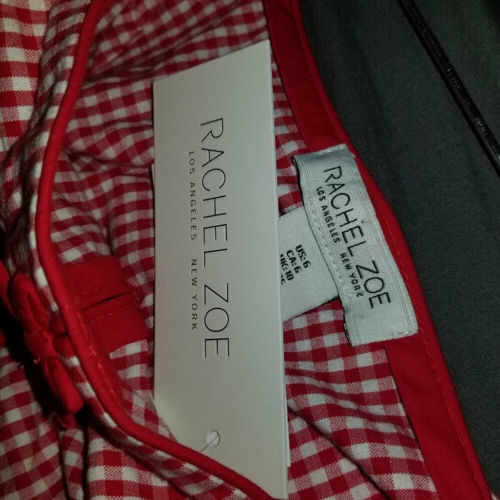 Rachel Zoe Plaid Mid Dress 6 - Picture 4 of 7